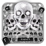 Silver Skull Keyboard Theme icon
