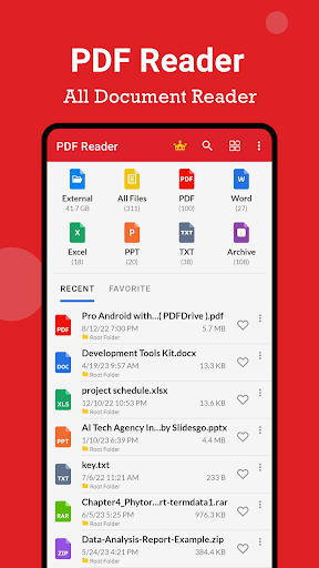 Android application PDF Reader - Edit PDF screenshort