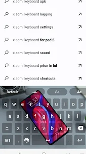 Xiaomi redmi note 10 keyboard