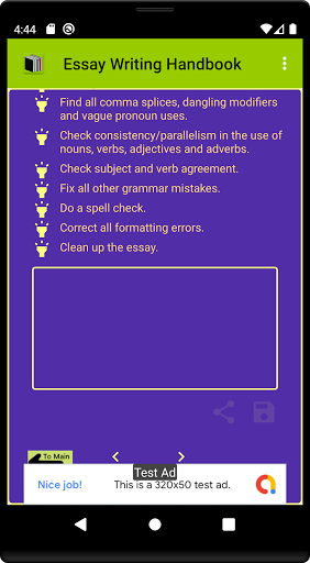 Essay Writing Handbook Screen 3
