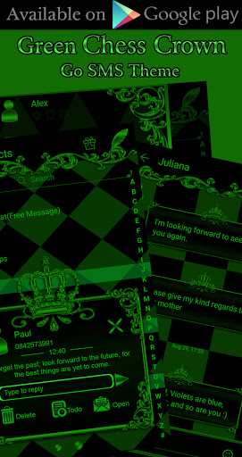 Green Chess Crown theme
