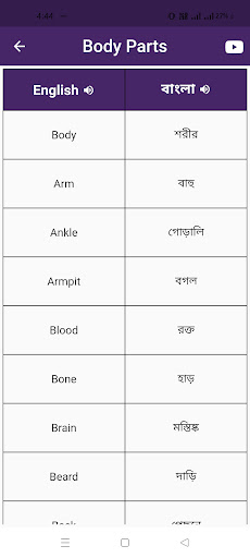 Learn Bengali From English Screen 3