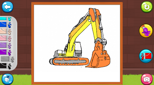 Excavator Coloring Game