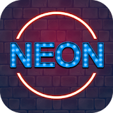 Neon Love Party Keyboard Theme icon