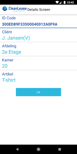 Kledingidentificatie-app Screen 3