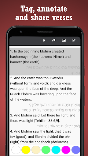 Bible Tanakh: Hebrew - English Screen 2