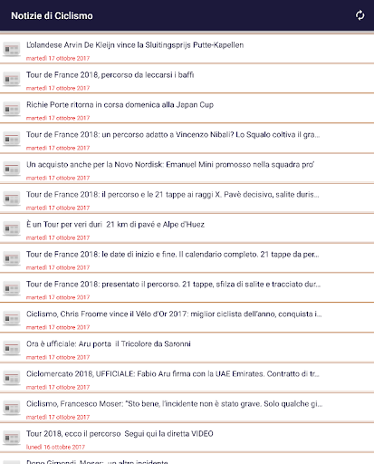 Cycling News Screen 3