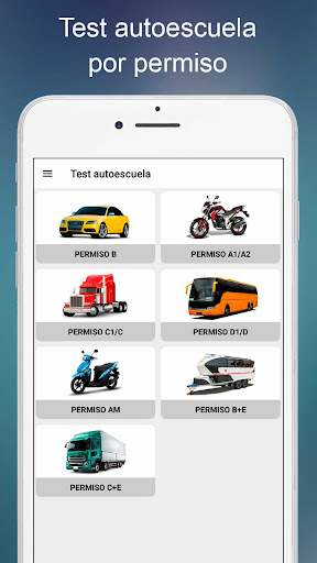 Android application Test autoescuela 2024 España screenshort