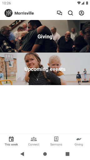 Android application Morrisville Church screenshort