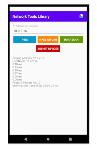 Android application Network Tools screenshort