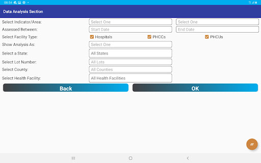 HPF QoC Tool Screen 3