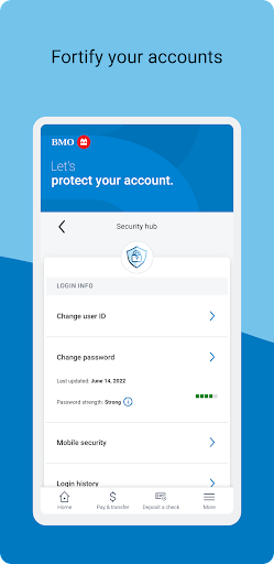 Screenshot of BMO Digital Banking
