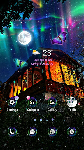 Android application Starry Night Aurora- Wallpaper screenshort