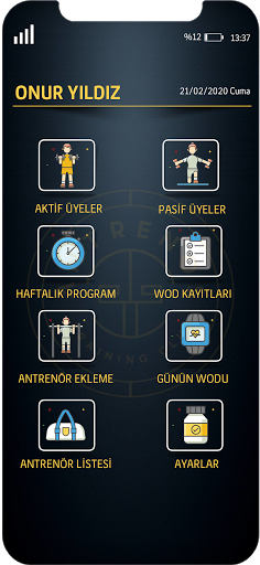 Android application Antrenos Training screenshort