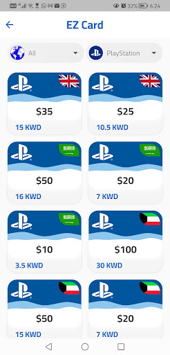 EZ Card (easy card) Screen 2