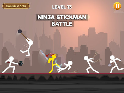 Stick Ninja MOD APK: Stickman Battle (DUMB ENEMY) 2