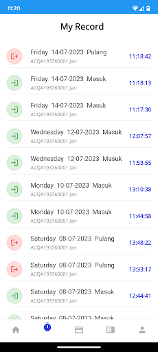 BioClock Mobile Screen 2