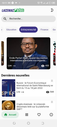 Android application Lacemac Infos screenshort