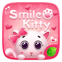 Smile Kitty GO Keyboard Theme