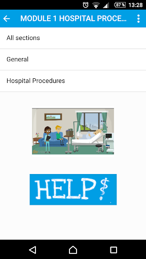 HELP - English for Healthcare Screen 2