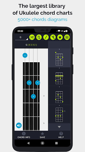 Android application Ukulele Chords Chart screenshort