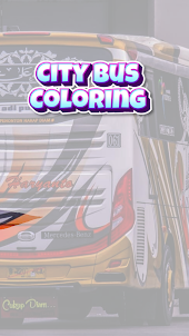coloring the city bus