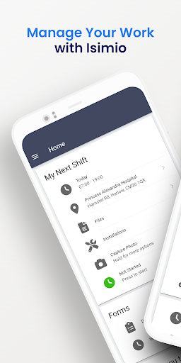 Android application Isimio screenshort