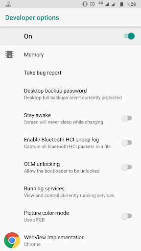 Android application Shortcut 2 Developer Options screenshort