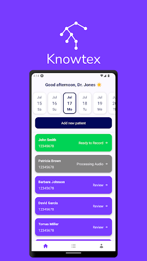 Android application Knowtex screenshort