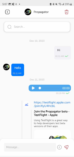 Android application Propagator screenshort