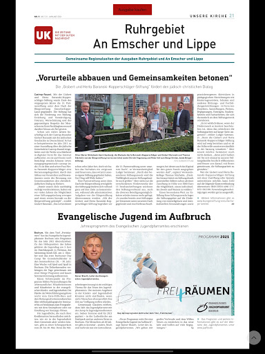 Android application Unsere Kirche screenshort