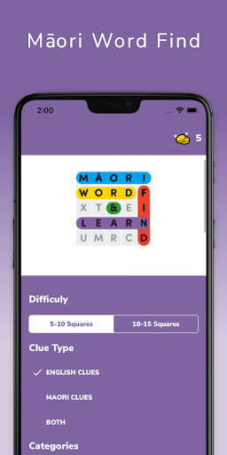 Android application Maori Word Find screenshort