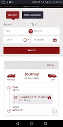 French Train Times in real time - Free app