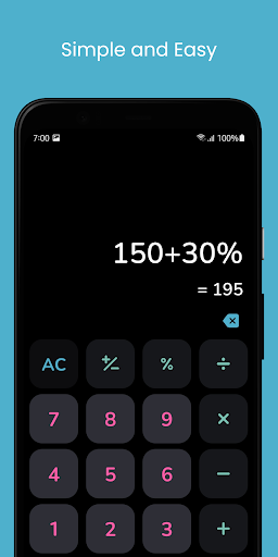 Android application Calculator screenshort