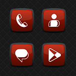 Cover Image of Скачать Royale Red Icons  APK