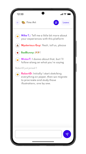 The Hive: Live Chat Rooms Screen 2