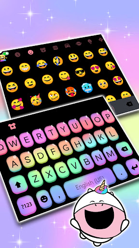 Shiny Rainbow Button Theme Screen 3