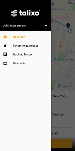 TALIXO - Taxi & Limo Booking Screen 2