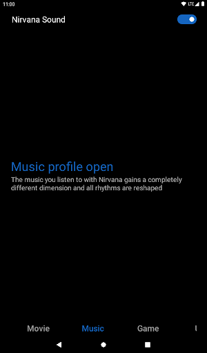 Screenshot of Nirvana Sound