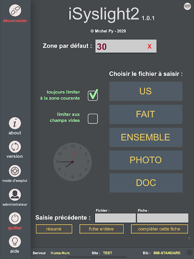 Android application iSyslight2 screenshort
