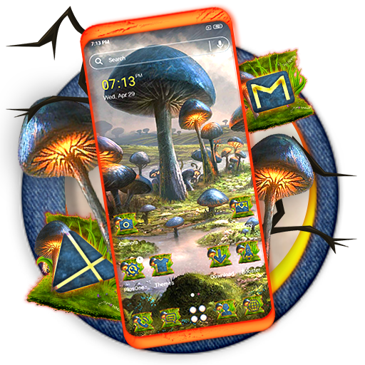 Mushroom Land Launcher Theme logo