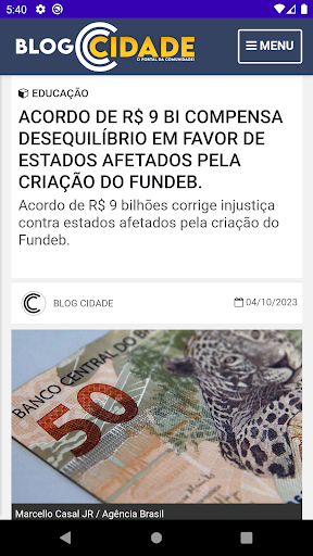 Blog Cidade Screen 2