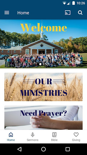 Android application Ragland Memorial Baptist screenshort