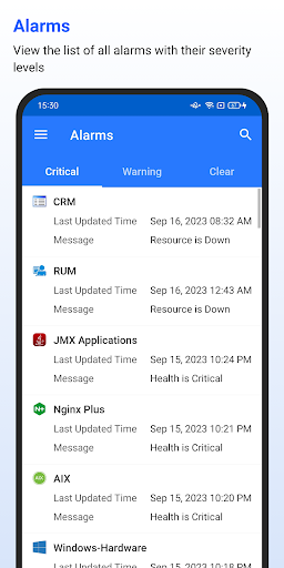 Applications Manager Screen 3