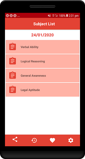 Clat 2020-21 exam preparation Screen 3