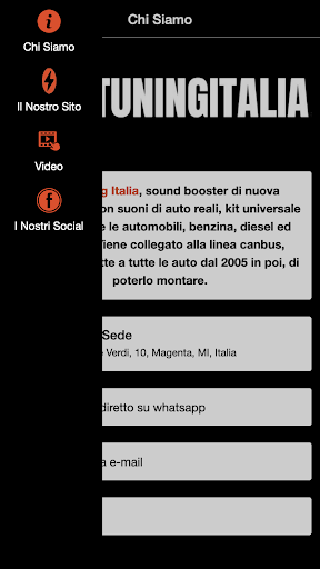 Android application Thor tuning italia screenshort