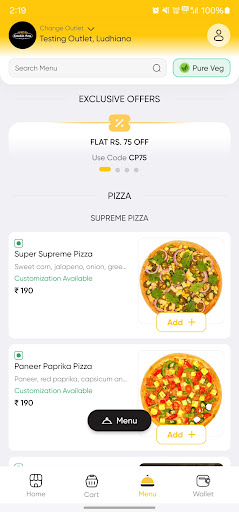 Canadian Pizza - Hot & Fresh Screen 2