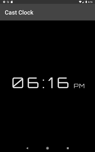 Cast Clock Screen 3