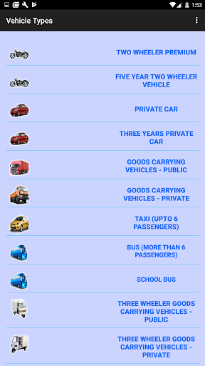 Motor Insurance Calculator EZY Screen 3