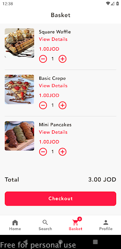Waffle Squares Screen 3